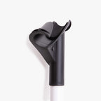 Gros plan sur la pièce de raccord en plastique de la hampe démontable Handystick